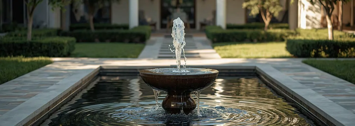 Water features at Peerage Residence